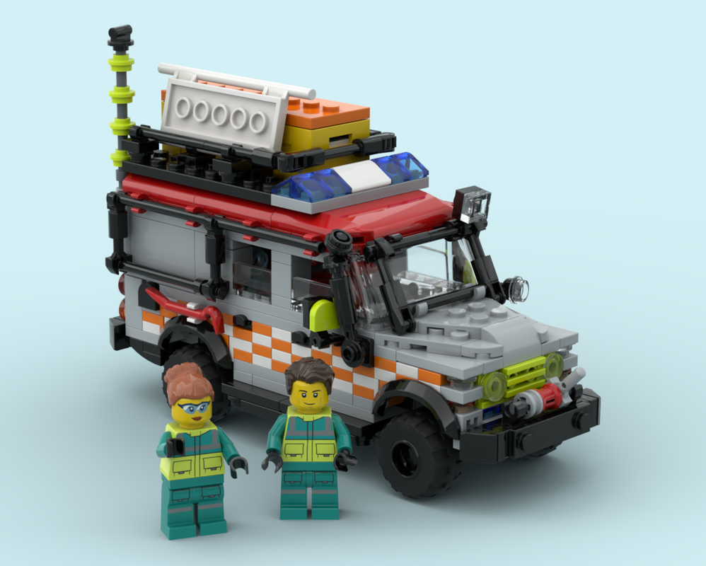 LEGO MOC Mountain Rescue 4x4 by Wacky | Rebrickable - Build with LEGO