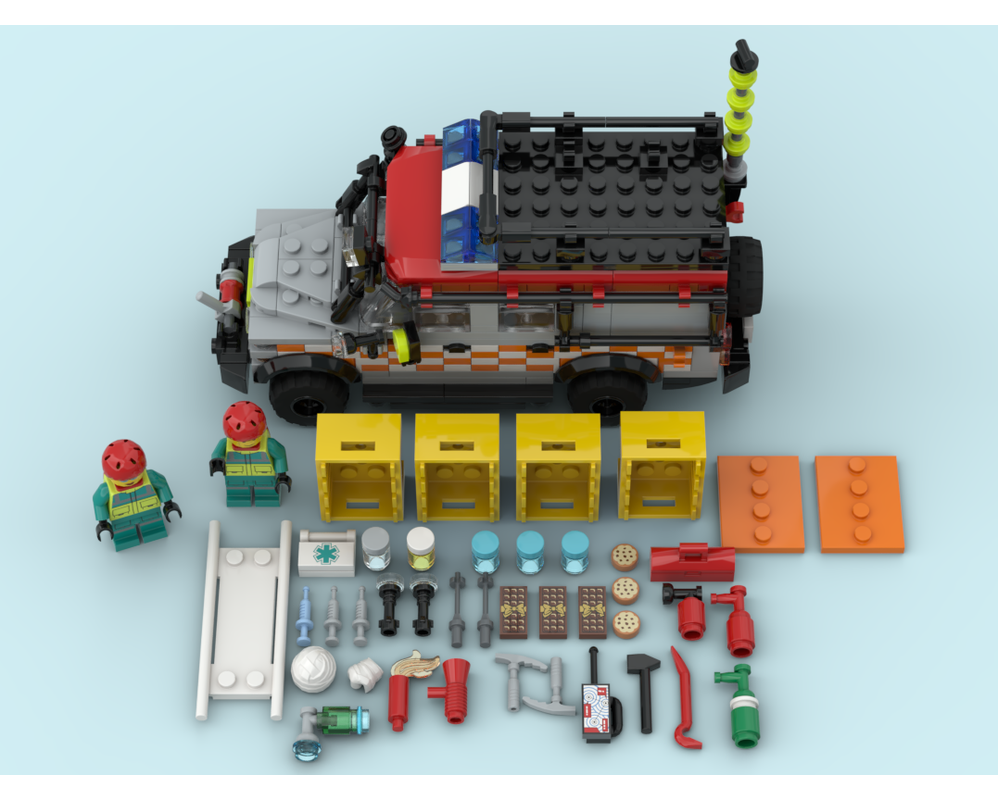 LEGO MOC-216339 Mountain Rescue 4x4 by Wacky | Rebrickable - Build with ...