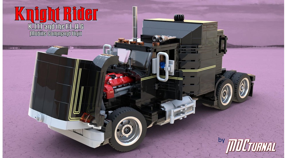 LEGO MOC MOCturnal Knight Rider: KITT And the FLAG Mobile Command Unit ...