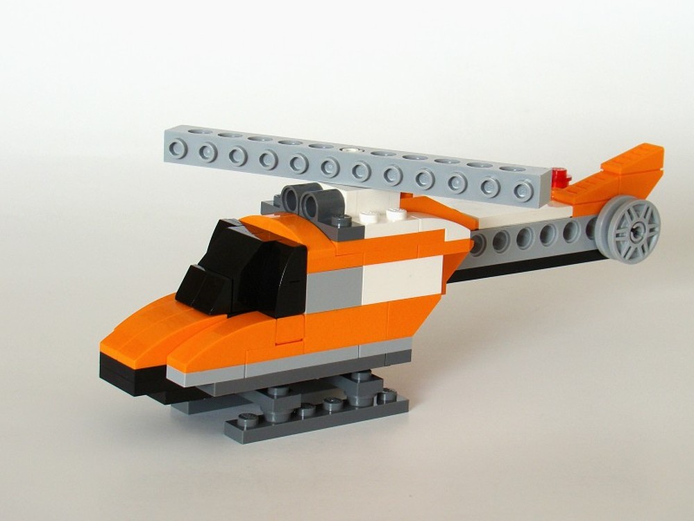 Lego city orange online helicopter