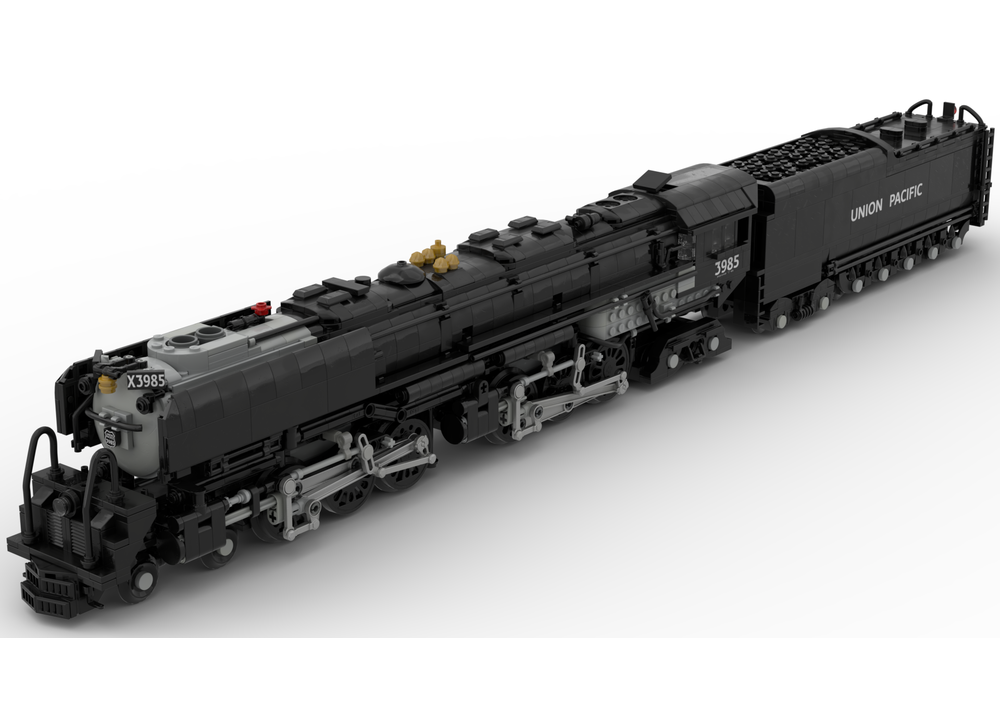 WANZPITS MOC Union Pacific 4014 Powered Electric Rail Train Building Blocks MOC-89126 Union Pacific 4014 Big Boy | LesDiy