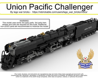 LEGO MOC-216414 Union Pacific Challenger Steam Locomotive by