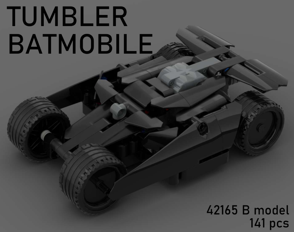 LEGO MOC TUMBLER batmobile by BlackPirat | Rebrickable - Build with LEGO