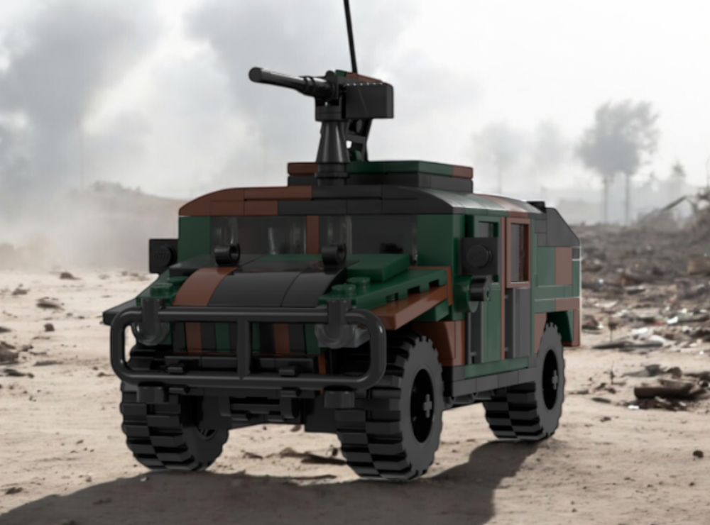 LEGO MOC Woodland Humvee by Potato_boi_2022 | Rebrickable - Build with LEGO