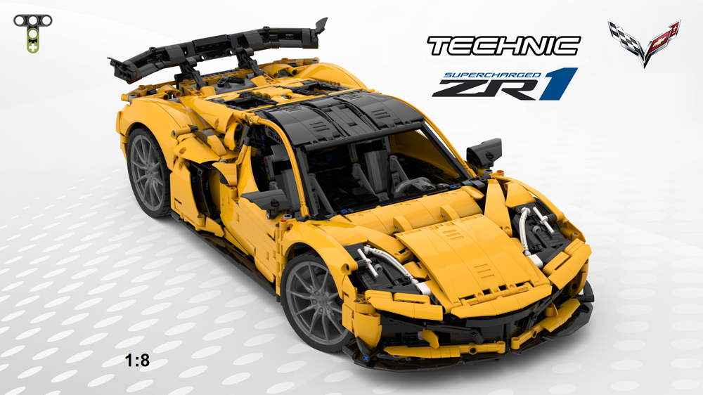 LEGO MOC 42172 Corvette ZR1 2025 - alternate build by timtimgo