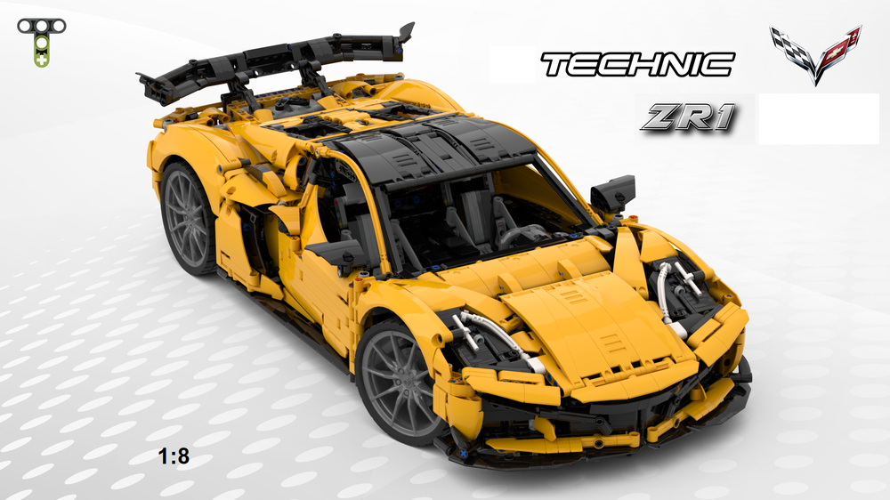 LEGO MOC 42172 Corvette ZR1 2025 - alternate build by timtimgo