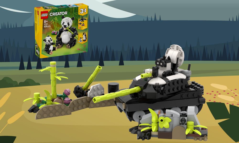 LEGO MOC-216698 Panda Panzer by Jappelsap98 | Rebrickable - Build