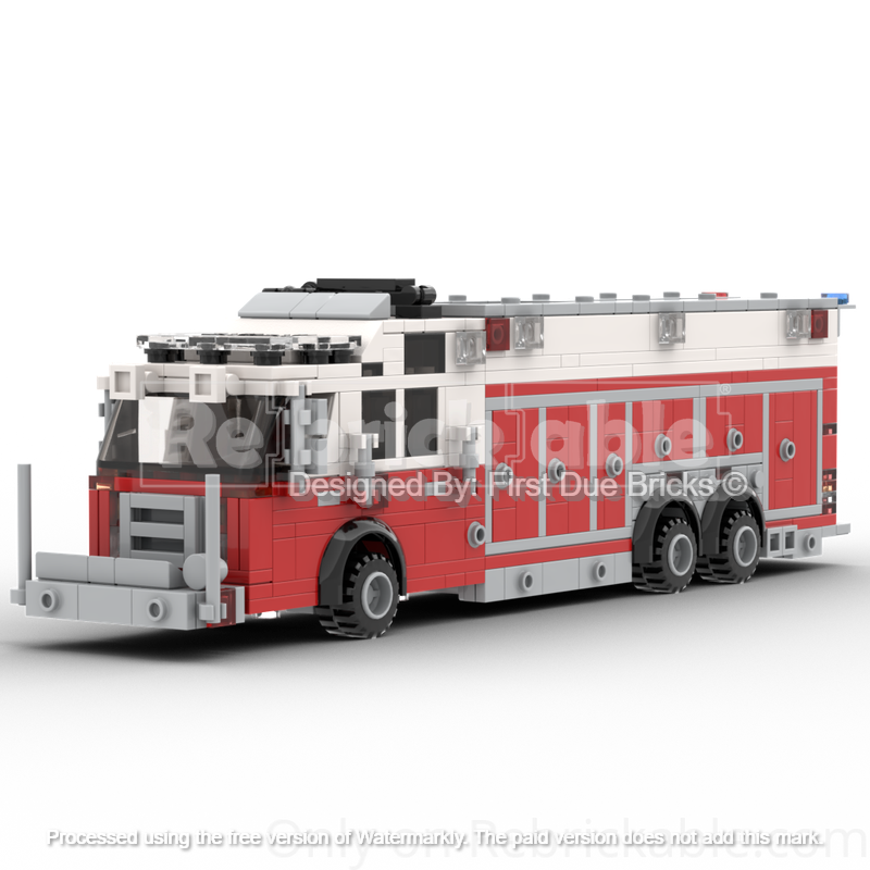 LEGO MOC-216699 Walk-Around Heavy Rescue by First Due Bricks ...