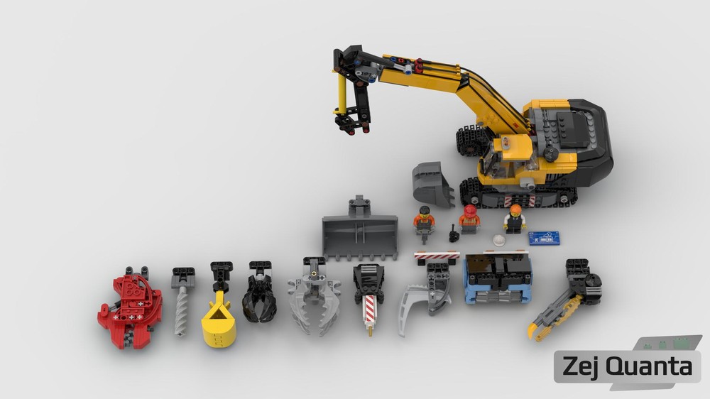 LEGO MOC-217004 MOC | City - Yellow Construction Excavator MOD