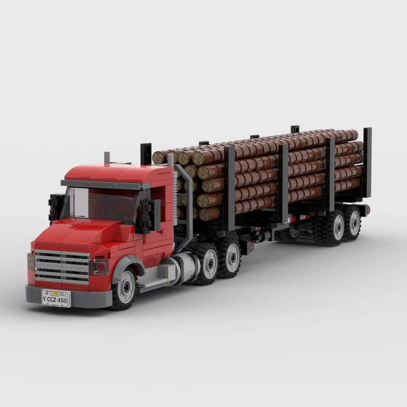 LEGO MOC Kenworth T880 Day Cab Heavy Hauler with Logging