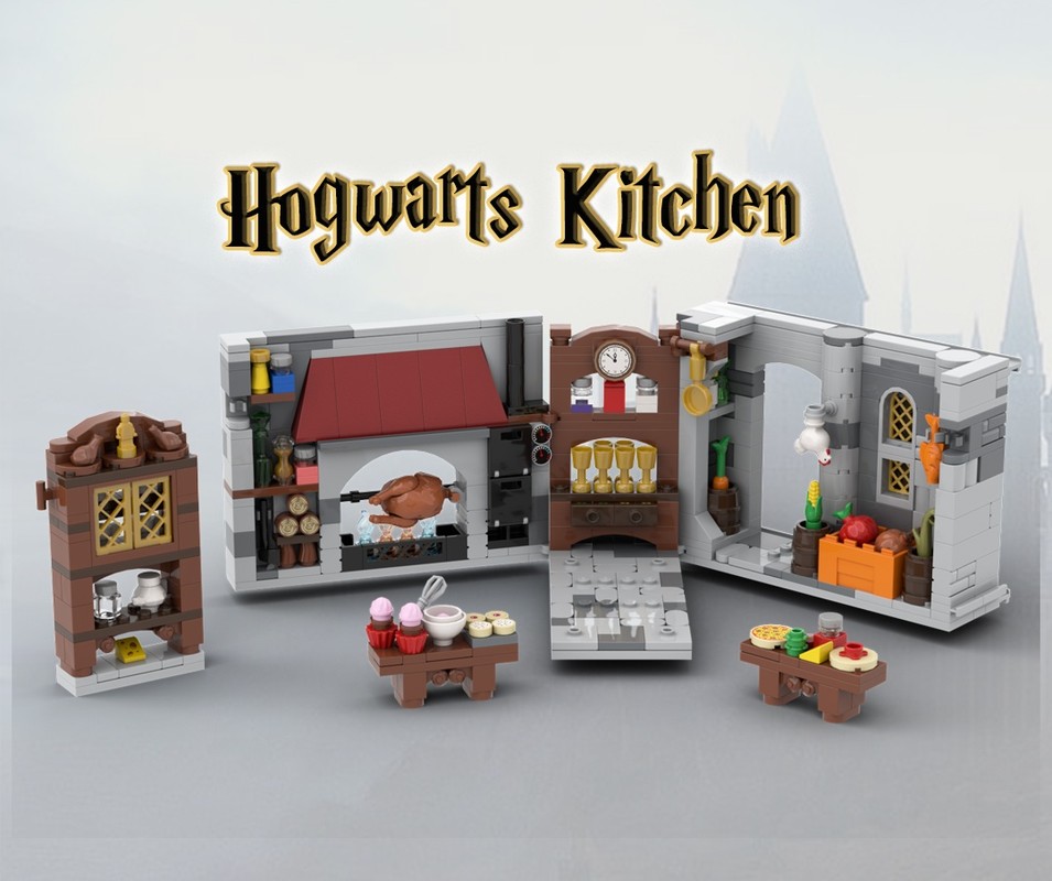 Harry　BUILT TO LAST HARRY LEGO MOC-217528 Great Hall Kitchens by micmacpadwac | Rebrickable