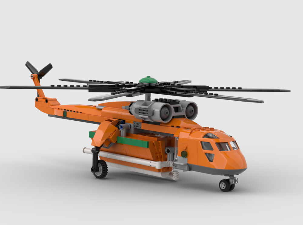 LEGO MOC-217607 Sikorsky S-64 Skycrane: 'Elvis' by reggieranger