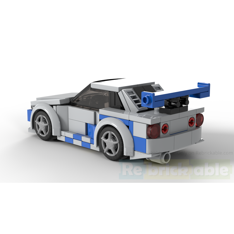LEGO MOC-217749 Nissan Skyline GT-R R34 by MinifigGarage | Rebrickable ...