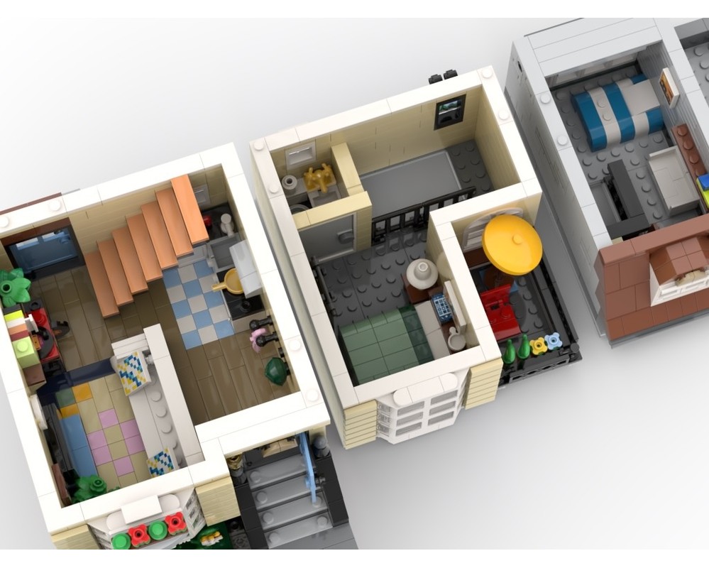 LEGO MOC-217893 Park Street Townhouse Modular by Momoplayslego ...
