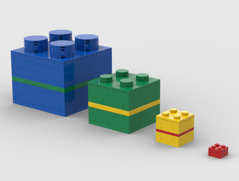 LEGO MOC Nesting Brick by BrickPlotter | Rebrickable - Build with LEGO