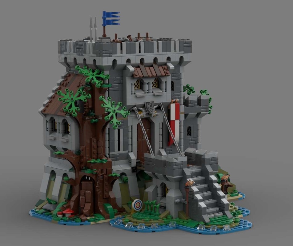 LEGO MOC-218172 Black Falcons' Forest Castle by TommyP