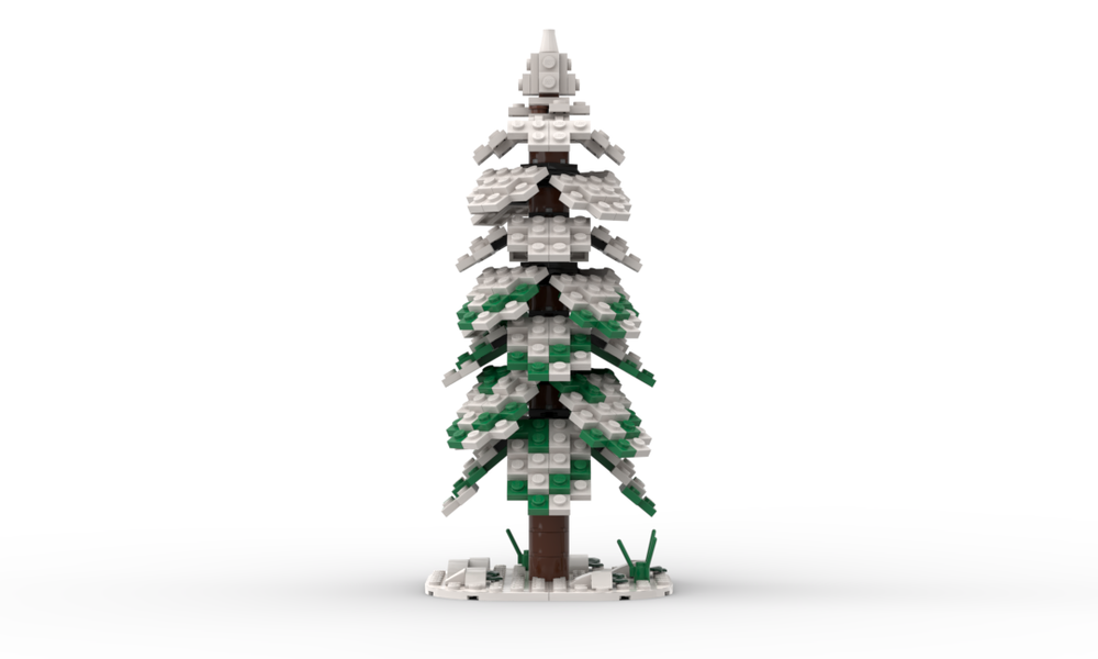 LEGO MOC LEGO Winter Tree MOC – Realistic Forest Tree - Winter Version ...