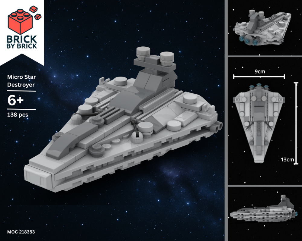 Imperial St@r Destroyer – Micro MOC (138 parts)