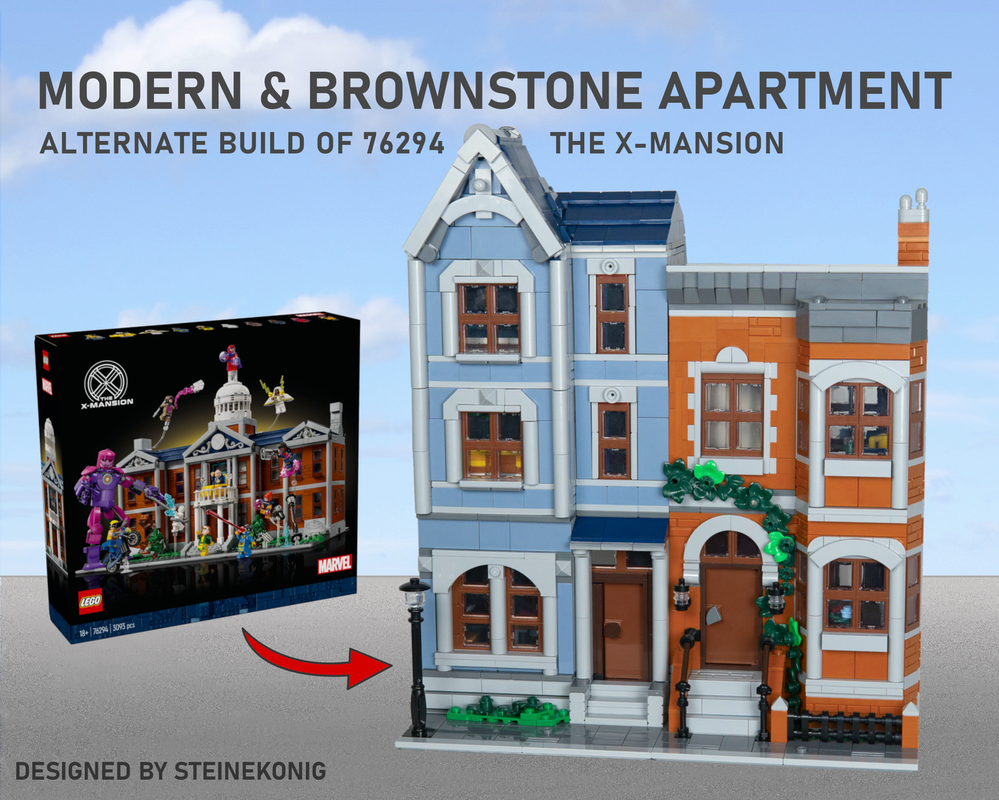 LEGO MOC-218359 Modern & Brownstone Apartment by steinekonig