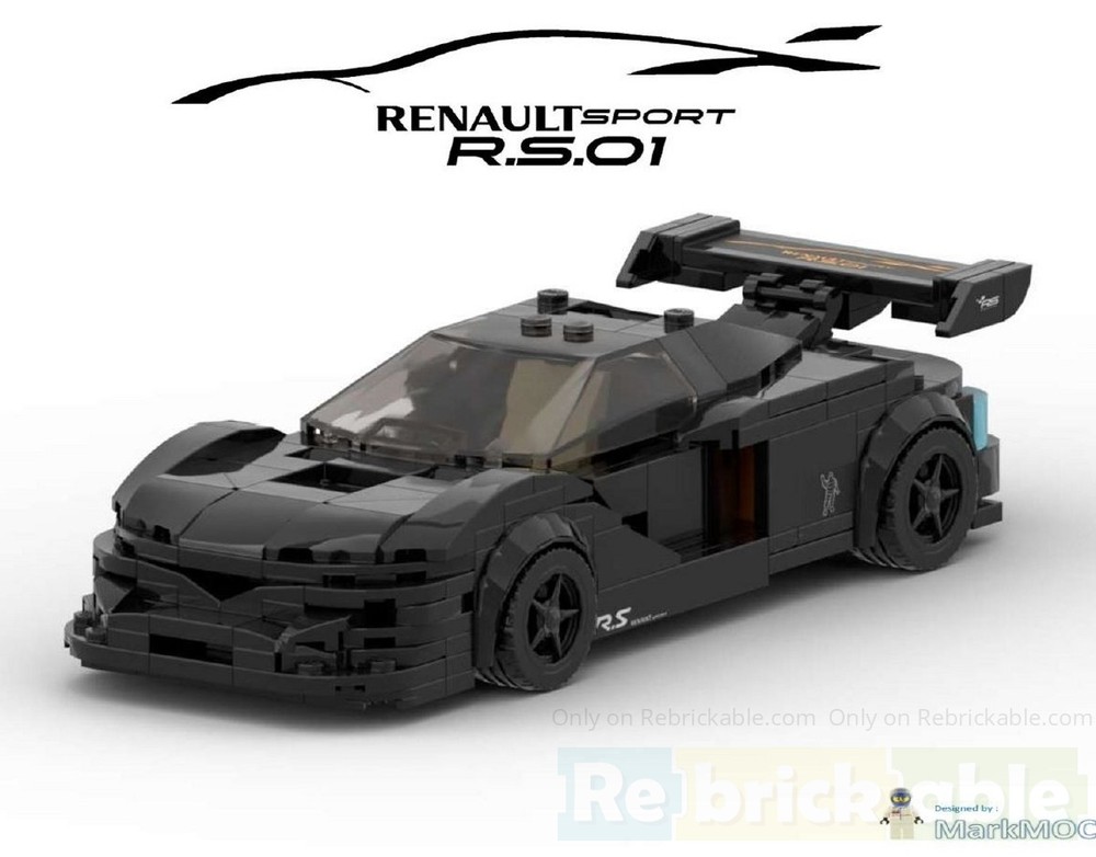 LEGO MOC RENAULT RS 01 Sport Full BLACK by MarkMOC71