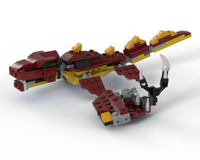 lego mosasaurus from one 31073