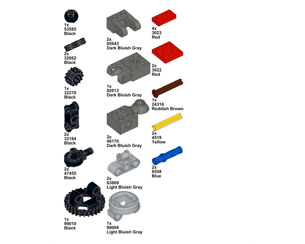 LEGO MOC Turntable Mech Shoulder Joint by SparrowLegs