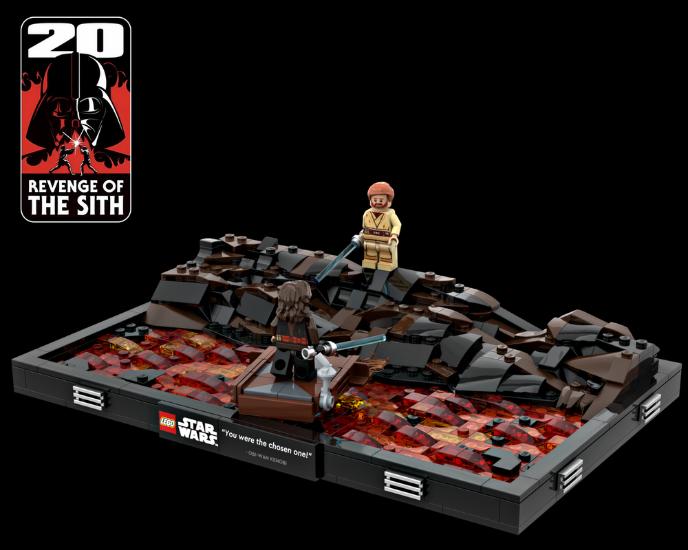 LEGO MOC Duel on Mustafar Diorama by Tubi_Rock_V Rebrickable
