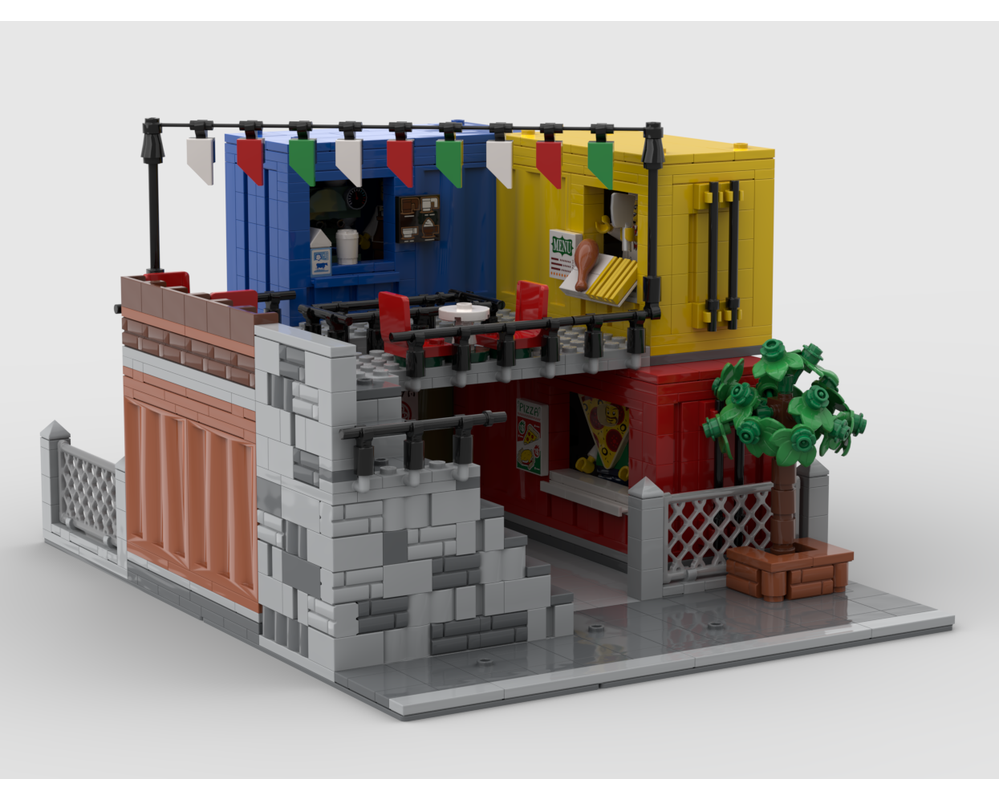 LEGO MOC-218796 Modular Food Market by brickmanspark | Rebrickable ...