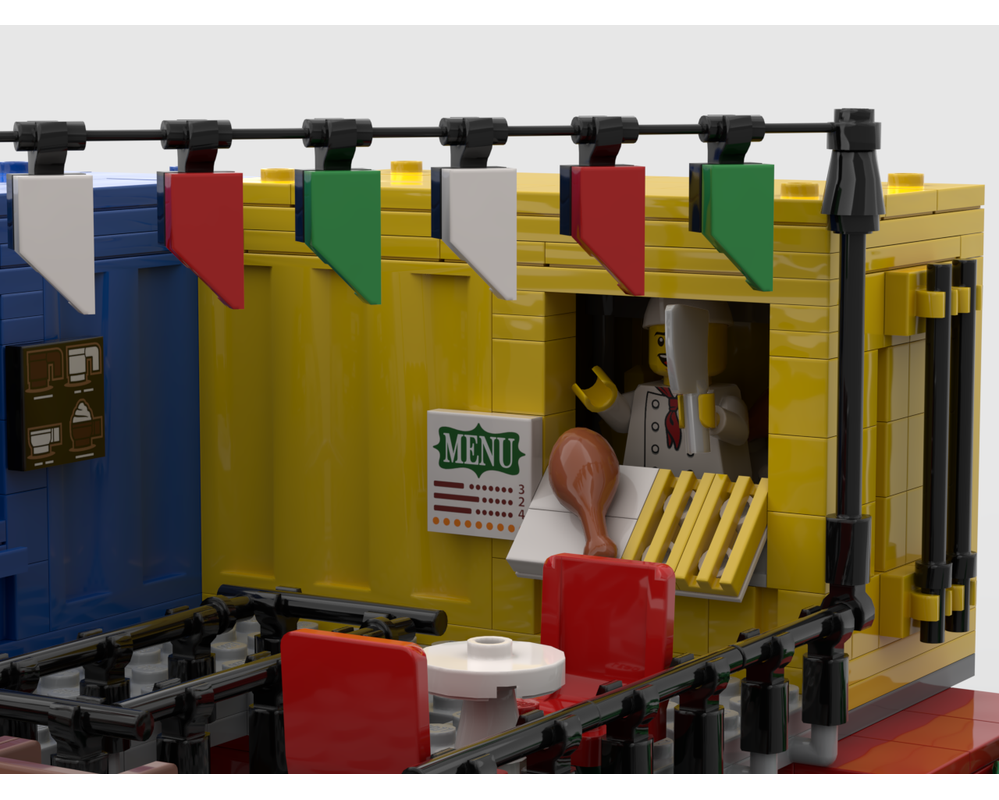 LEGO MOC-218796 Modular Food Market by brickmanspark | Rebrickable ...