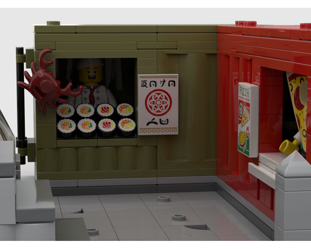 LEGO MOC-218796 Modular Food Market by brickmanspark | Rebrickable ...