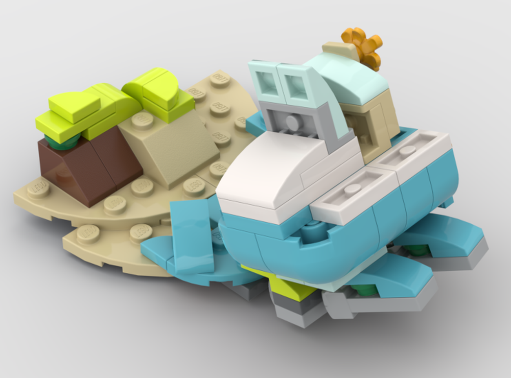 LEGO MOC-218962 31128 Boat and Kraken by Rovel | Rebrickable - Build ...