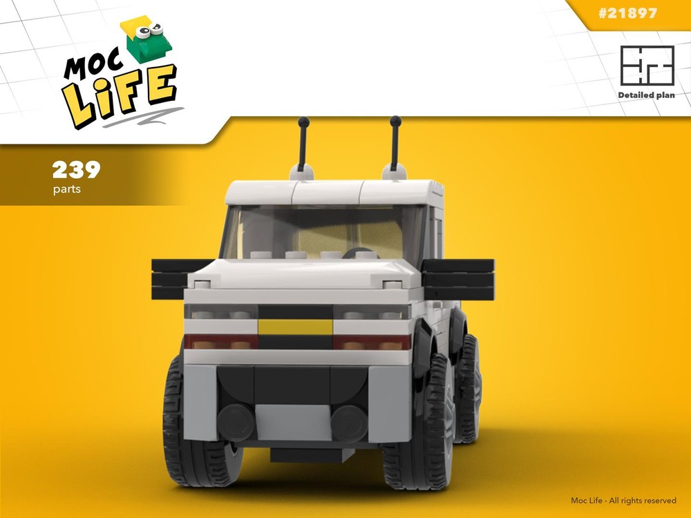 LEGO MOC Chevrolet Silverado 1500 extended cab small bed by