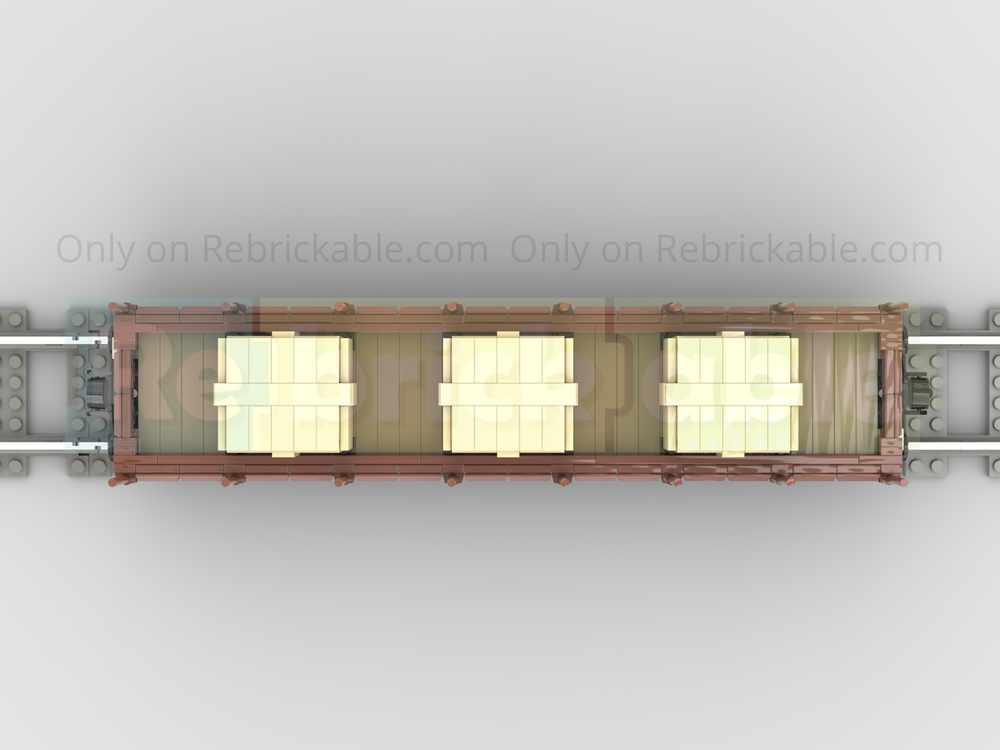 LEGO MOC Generic Flat Wagon with Goods by langemat | Rebrickable ...