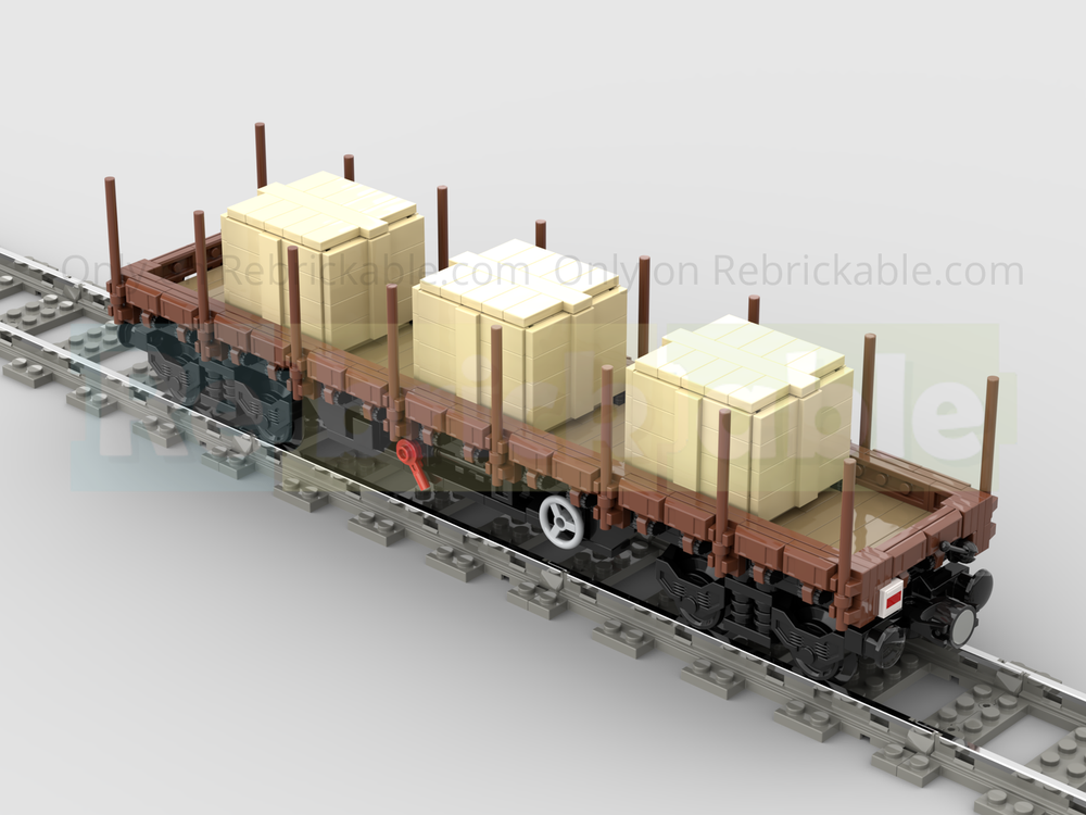 LEGO MOC Generic Flat Wagon with Goods by langemat | Rebrickable ...