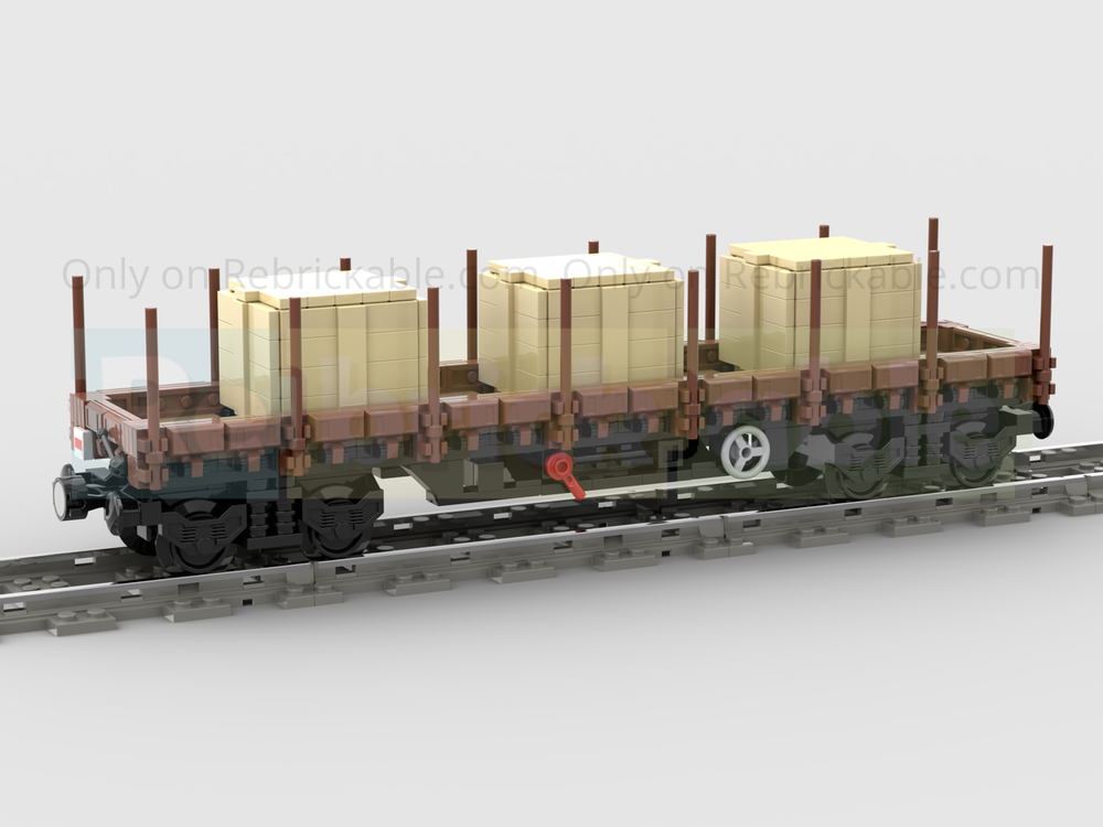 LEGO MOC Generic Flat Wagon with Goods by langemat | Rebrickable ...