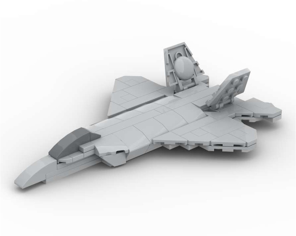 LEGO MOC-219209 F-22 Raptor (1/110 scale) by Vincent W | Rebrickable ...