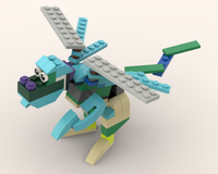 10698 Turquoise dragon