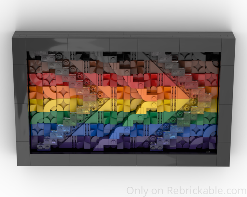 LEGO MOC-219256 More Color, More Pride Flag by brickcityplanner ...