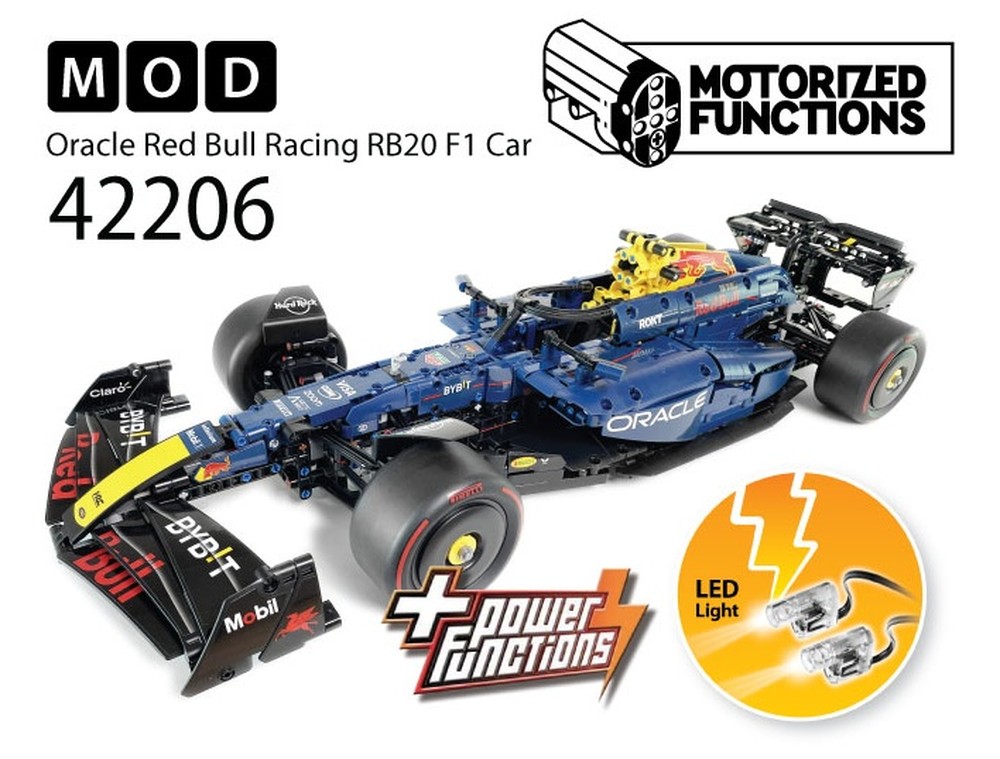 LEGO MOC-219421 42206 Oracle Red Bull Racing RB20 F1 Car RC MOD for ...