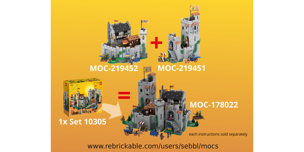 LEGO MOC-219451 10305: Lion Knights' Configurable Castle - Part 1