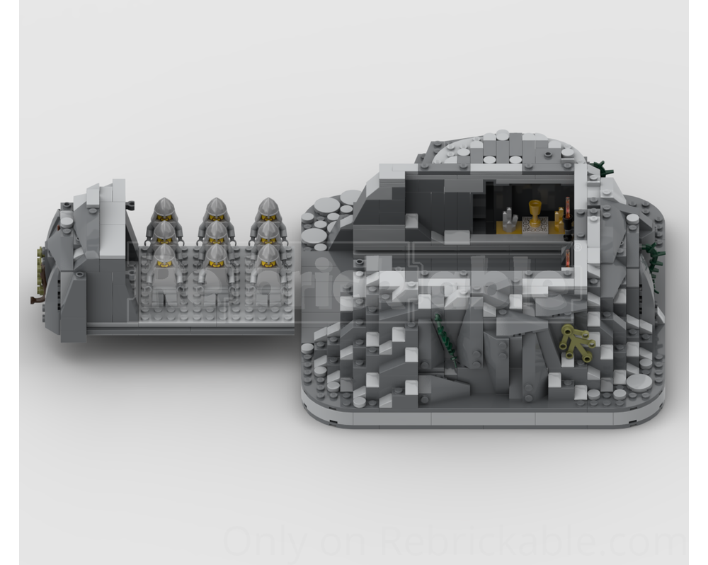 LEGO MOC-219472 Rock Base (16*16) with movable Minifigures Holder by ...