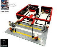 F1 Formula 1 Garage & Pit Speed Champions Scale modification of 60443 & 60444