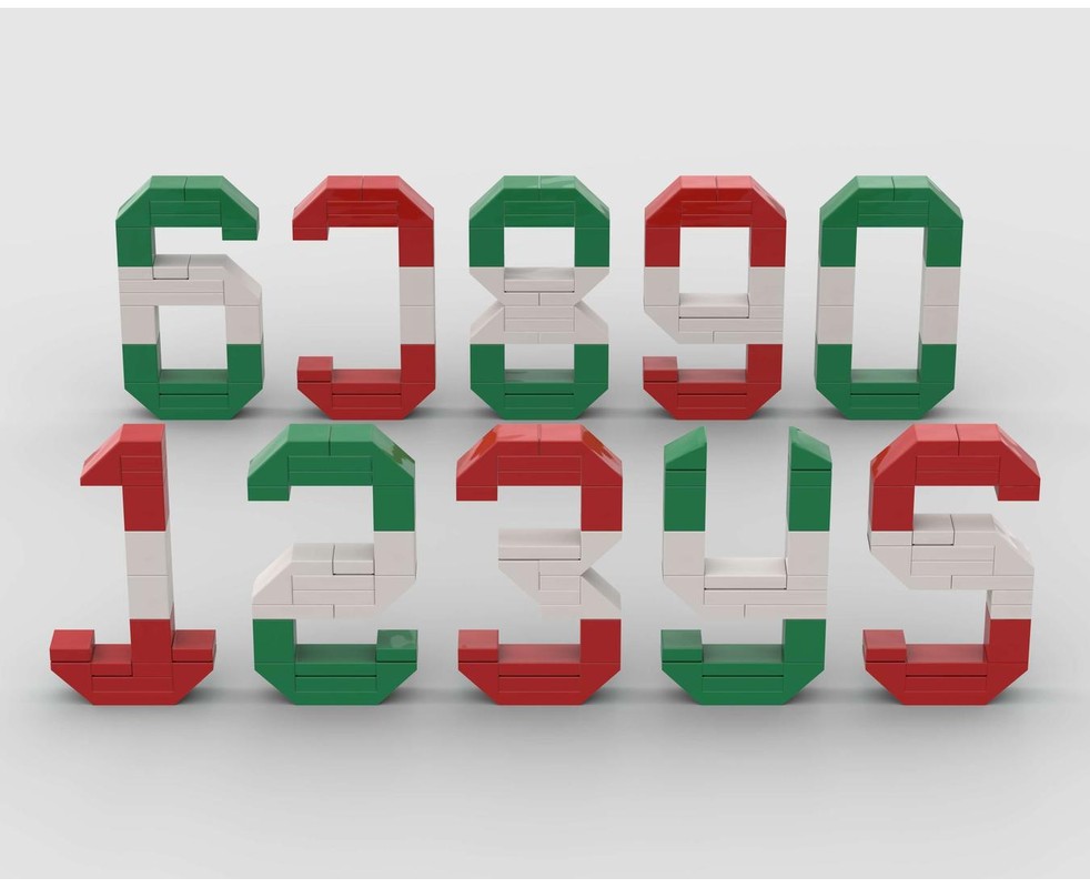 LEGO MOC-219626 NUMBERS: ROW YOUR BOAT by uminuo | Rebrickable - Build ...