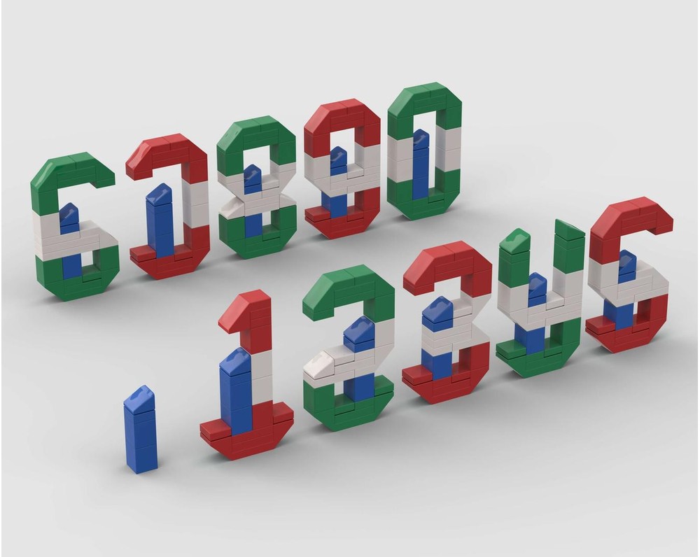 LEGO MOC-219673 NUMBERS: ROW YOUR BOAT +1 by uminuo | Rebrickable ...