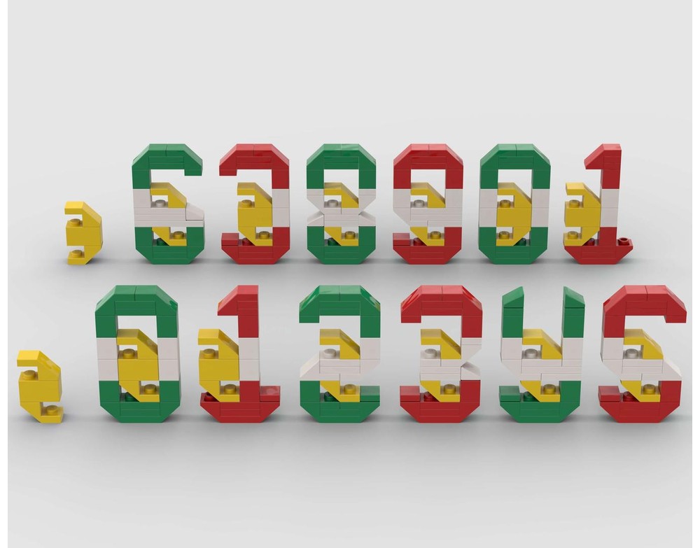 LEGO MOC-219687 NUMBERS: ROW YOUR BOAT +2 or 3 by uminuo | Rebrickable ...