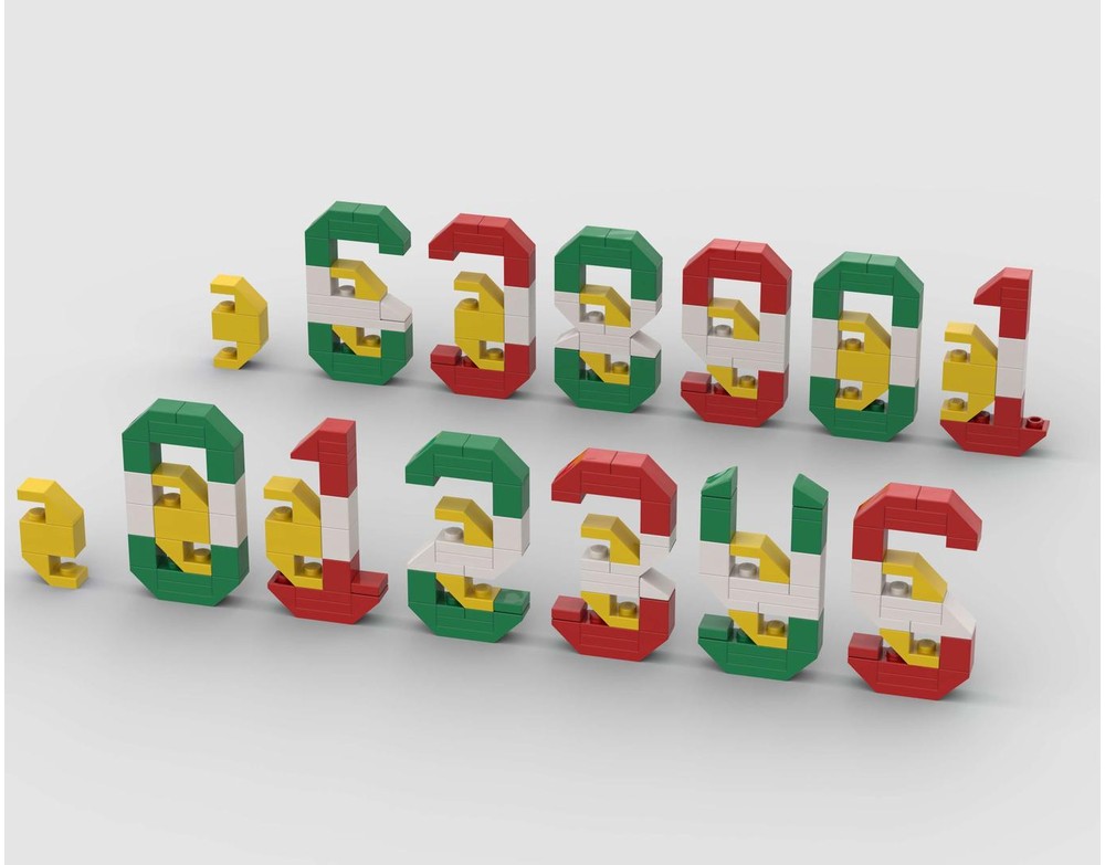 LEGO MOC-219687 NUMBERS: ROW YOUR BOAT +2 or 3 by uminuo | Rebrickable ...