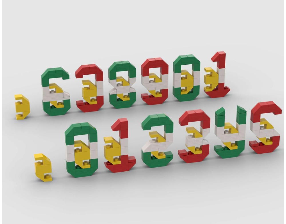 LEGO MOC-219687 NUMBERS: ROW YOUR BOAT +2 or 3 by uminuo | Rebrickable ...