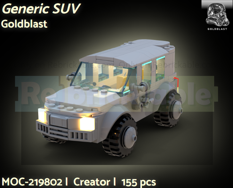 LEGO MOC-219802 Generic SUV by Goldblast | Rebrickable - Build with LEGO