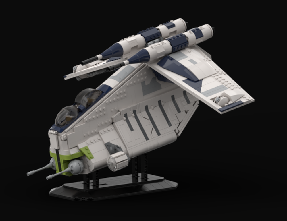 LEGO MOC-219984 LAAT Wolfpack gunship by thelegowolfpack