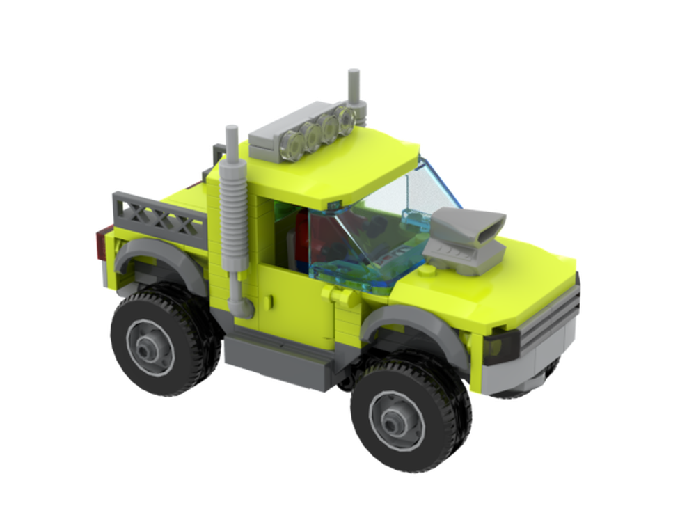 LEGO MOC-220082 Lime pickup truck by WafityYT | Rebrickable - Build ...